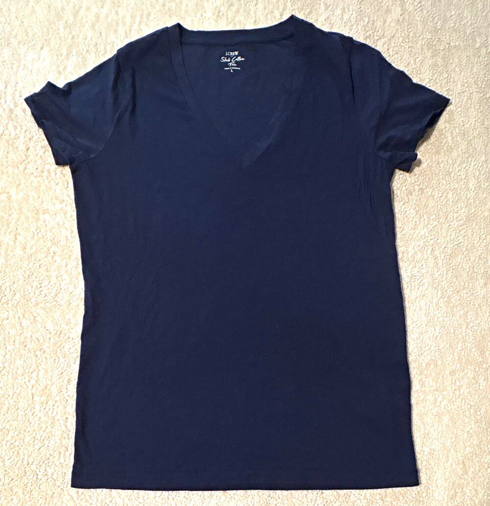 J.CREW Slub Cotton Tee shirt L, boho, Athleisure, lounge, sports, outdoor, NWOT